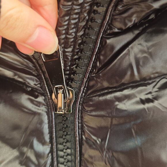 Moncler Marre Down Puffer Coat with Shearling Trim - Picture 9 of 13